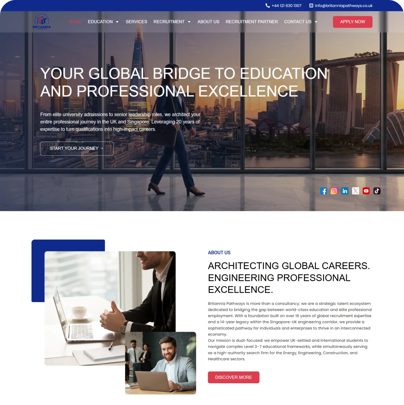 britannia-pathways-educational-consultancy-website-development-nahid-alam