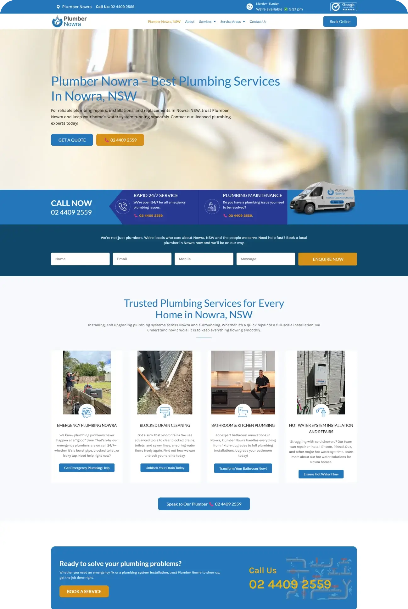 plumber-nowra-plumbing-company-website-development-nahid-alam
