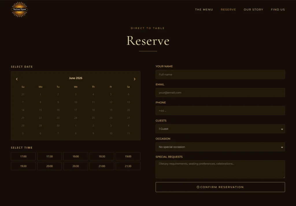sutton-rasoi-restaurant-website-reservation-booking-form-nahid-alam